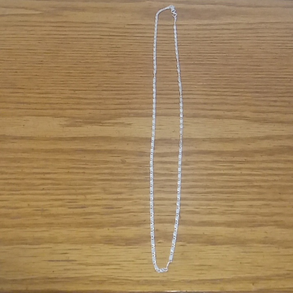 Sterling silver clavicle chain 22"